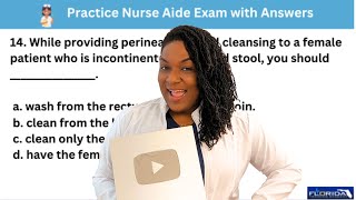 Caring for Residents Nursing Assistant CNA Practice Exam Questions and Answers with Nurse Eunice [upl. by Ybroc778]