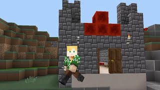 Minecraft  simple today i build 🏰🏰mini castel for biggner for stay 🎊survivel caft world tutorial [upl. by Eenaj]