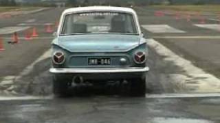 Cortina MK1 burnout and drag CA18 turbo [upl. by Castra]