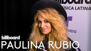 Paulina Rubio Interview  Backstage at Latin Music Awards 2016 [upl. by Oriole]