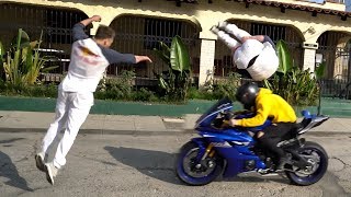 CRAZY STREET BIKE STUNTS GONE WRONG [upl. by Atiuqcaj59]