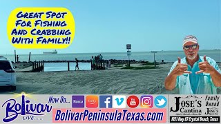 Fishing Crabbing Boat Ramp With A View On Bolivar Peninsula [upl. by Krum345]