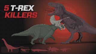 5 Dinosaurs that could KILL a TRex [upl. by Enyalb408]