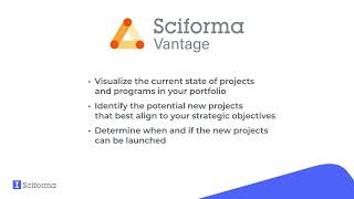 Sciforma Vantage PPM Portfolio Management Demo [upl. by Auqinom]