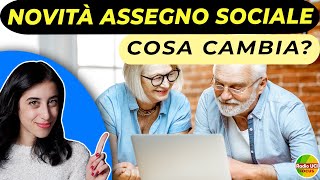 Novità Assegno Sociale👨‍🦳 Cosa cambia [upl. by Glantz508]