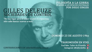 Gilles Deleuze Sociedades de control [upl. by Hulton]