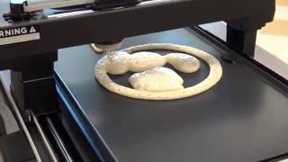 Pancakebot printing a pancake  3  tech4seniors [upl. by Lahpos130]