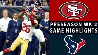 49ers vs Texans Highlights  NFL 2018 Preseason Week 2 [upl. by Irabaj339]