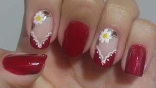 Unhas Vermelhas Decoradas [upl. by Pronty759]