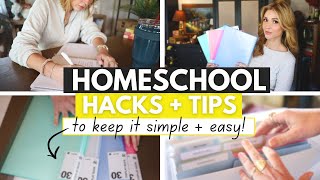 16 Homeschool Hacks  Tips to Help Keep it Simple  Easy ⚡️ [upl. by Navaj]