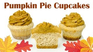 Pumpkin Pie Cupcakes Cookies Cupcakes and Cardio [upl. by Nnair]