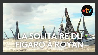 À Royan départ de la 3e étape de la Solitaire du Figaro à destination de La Turballe [upl. by Winifred643]