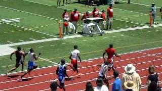 Sheroid Evans amp Jaylon Hicks 2010 Texas 5A Region III Boys 100 Dash Championship Race [upl. by Sindee399]