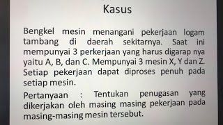 Penyelesaian Soal Metode Transportasi dan Metode Penugasan Menggunakan Aplikasi POM QM [upl. by Prendergast102]