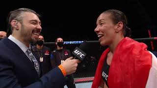 Fight Island 4 Germaine de Randamie Octagon Interview [upl. by Salvadore]