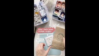 how i pack local shopee sticker orders disclaimer very simple [upl. by Krenn]