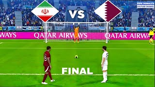 iran vs Qatar  Penalty Shootout  FIFA World Cup  Messi vs Ronaldo  eFootball PES Gameplay [upl. by Relyat]