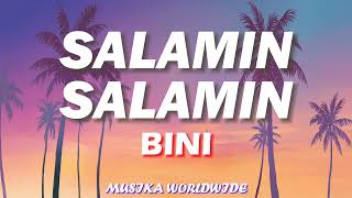 BINI  Salamin Salamin Lyrics Video [upl. by Asinet627]