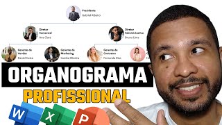 Como Criar um ORGANOGRAMA Profissional em ⏱️ 5min no Word Excel ou PowerPoint [upl. by Newby]