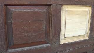 How to Sand Failed Varnish on Wood Door [upl. by Ihp]