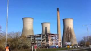 Richborough Power Station Cooling Tower Demolition [upl. by Hawger]