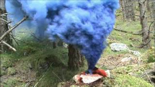 Homemade Coloured Smoke Bombs  Primary Colour Devices Blue Yellow Red [upl. by Gilbye]