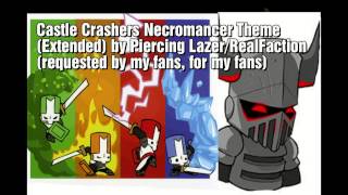 Piercing Lazer  Simple Sight Necromancer Theme Extended  Castle Crashers OST [upl. by Neelyak]