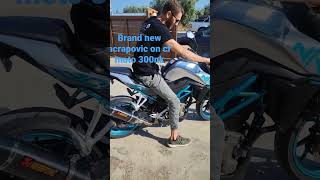 CF Moto 300NK acrapovic exhaust sound [upl. by Edith]