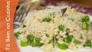 RISOTO DE ASPARGOS  Receita de risoto de aspargos Episódio 35 [upl. by Zackariah924]