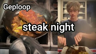 Steak  Cooking with Geploop [upl. by Enyalahs]