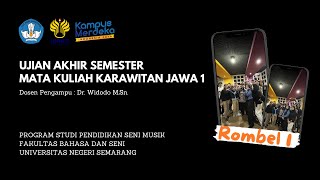 UAS KARAWITAN JAWA 1 PRODI PENDIDIKAN SENI MUSIK FBS UNNES [upl. by Eppilihp]