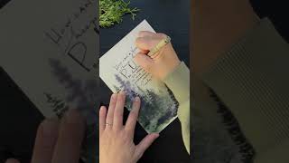 Handlettered scripture on an abstract watercolor forest [upl. by Clark]