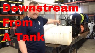 Plumbing A Down Stream Injector From A Tank For Pressure Washing [upl. by Ellednek443]