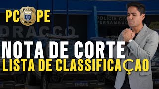 Concurso PCPE sairam as notas de corte e lista de classificação banca PCPE [upl. by Abate361]