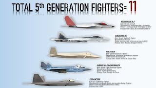 List of all Fifth Generation Fighters in the World [upl. by Loomis]