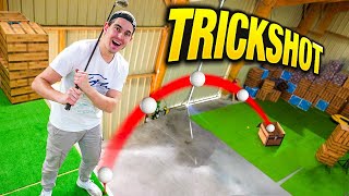 FAIRE DES TRICKSHOTS DANS LE HANGAR [upl. by Gnuj]