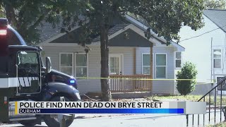 Police investigate after man found dead in Durham neighborhood [upl. by Salhcin947]