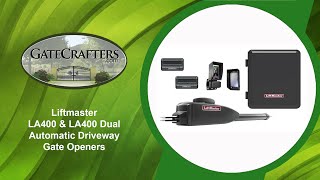 How To Use LiftMaster LA400 Single amp LA400 Dual Driveway Gate Openers [upl. by Ellenad]