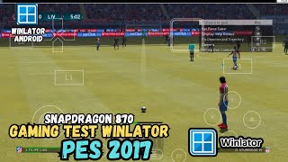 Winlator Android  PES 2017  Snapdragon 870 [upl. by Ecirtram]