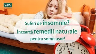 Remedii naturale pentru INSOMNIE [upl. by Aneleairam]