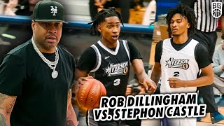 Rob Dillingham amp Stephon Castle GO AT IT NBA Draft Picks Show Out With Allen Iverson Courtside [upl. by Kushner]