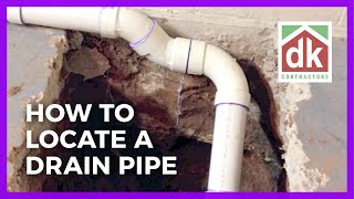 How to Locate a Drain Pipe [upl. by Eirahcaz]