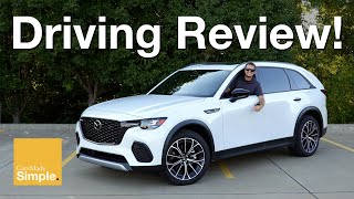 2025 Mazda CX70 PHEV Driving Review  Excellent Interior Decent Performance [upl. by Schnorr]