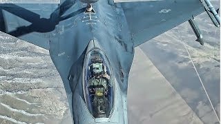 Mid Air Refueling • F16 Pilots Are Cool [upl. by Reyotal]