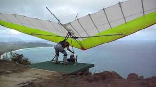 Hangglider launch at Makapuu [upl. by Wes]