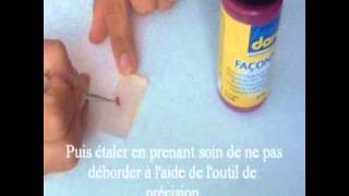 Utilisation dun moule 3d nail avec la peinture façonnable Darwiwmv [upl. by Kemeny280]