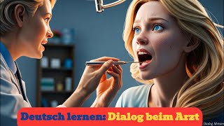 Beim Arzt Einfache Gespräche auf deutsch A1A2 [upl. by Ehling]