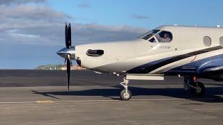 Pilatus PC 12 NG Engine Startup  Propeller Pitch Changing [upl. by Reddy]