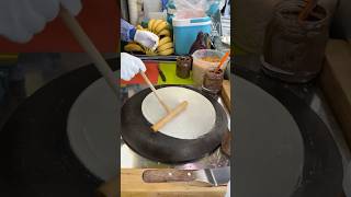 Amazing skill to make crepes  master of crepes  Korean street food shortvideo [upl. by Solohcin]