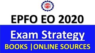 EPFO ENFORCEMENT OFFICER 2020 STRATEGY SECTION WISE  BOOKS  ONLINE SOURCES [upl. by Pilloff]